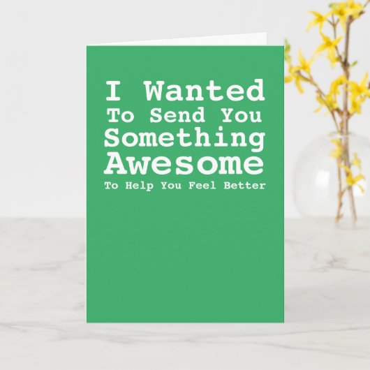 お前に何か送素晴らしると直ぐに治る カード (黄色い花)