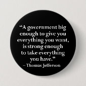 お前に十分な大与えきな政府… 缶バッジ (正面)