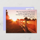 「お前に命令しなかったか？強く勇気を持つ ポストカード (正面/裏面)