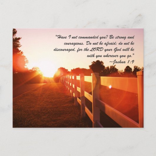 「お前に命令しなかったか？強く勇気を持つ ポストカード (正面)