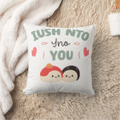 お前に大豆だ🍣 | かわいいかわいいすしラブ クッション (ブランケット)