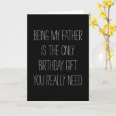 お前に必要な贈り物は俺の父だけだおもしろい カード (黄色い花)