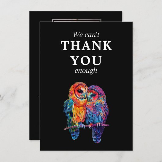 お前に感謝していは…LGBTQ Eternal Unity結婚's サンキューカード (正面/裏面)