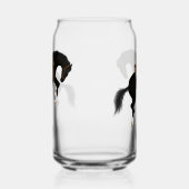 お前に戻れ！黒おもしろい馬 ガラス缶 (右)