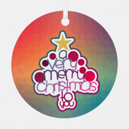 お前に聖降誕祭お目出度う メタルオーナメント