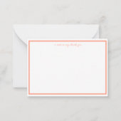 お前に言う感謝してい書き ノートカード (正面)