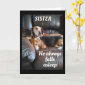 お前に誕生日の姉妹最高のカードが欲しい カード (黄色い花)