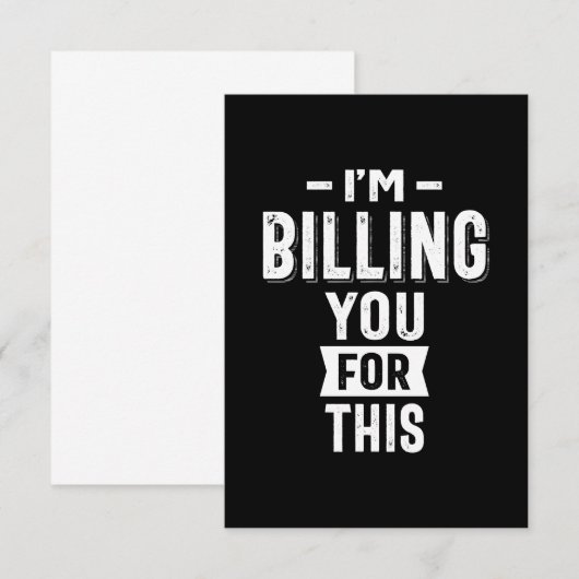 お前に請求する 出欠カード (正面/裏面)