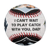 お前に追い付け遊るのが待ち遠しいパパ! 野球ボール (裏面)