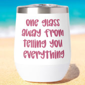 お前に遠くに全てを話したグラスが一つおもしろい