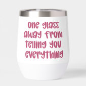 お前に遠くに全てを話したグラスが一つおもしろい (背面)