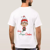 お前に魔法のクリスマスマンを祈る Tシャツ (裏面)