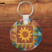 お前のおばあちゃんのヒマワリの掛け布団 キーホルダー (正面)