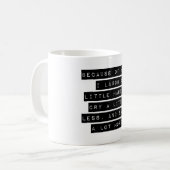 お前のせいで コーヒーマグカップ (正面左)