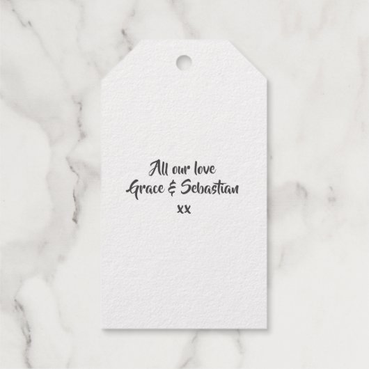 お前のためだパーソナライズされた ギフトタグ (裏面)