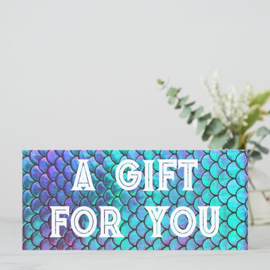 お前のはかりで測カードにマーメイドの贈り物 (スタンド正面)