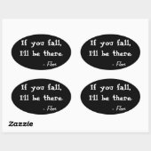 お前のもし秋、私はOvel Stickerがある 楕円形シール (シート)