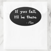 お前のもし秋、私はOvel Stickerがある 楕円形シール (バッグ)