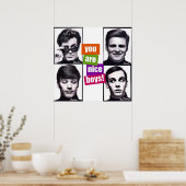 お前のやることは優しい男の子だ ポスター (キッチン)