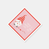 お前のような格言の赤いピンクがある スタンダードカクテルナプキン (角)