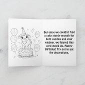 お前のような老いたヤギは誕生日に値する カード (内部)