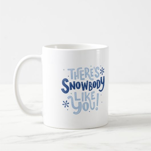 お前のような雪だるまがある コーヒーマグカップ (左)