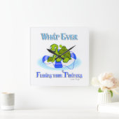 お前のカメが浮くものは何でも3 スクエア壁時計 (ホーム)