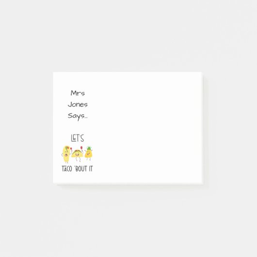 お前のカードおもしろいを考えるタコしよう ポストイット (正面)