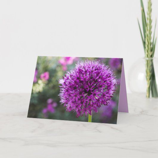 お前のカードのネギの花 カード (正面)