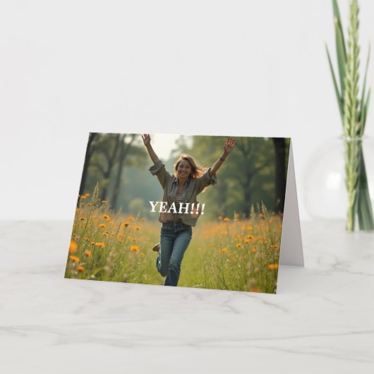 お前のカード考えは格闘だ サンキューカード (正面)