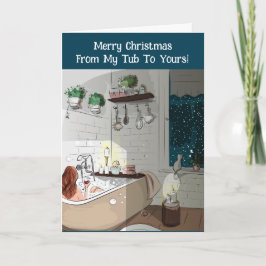 お前のクリスマスカードに私の浴槽 カード