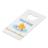 お前のゴム製のアヒルが浮かんだものは クレジットカード栓抜き (裏面アングル)