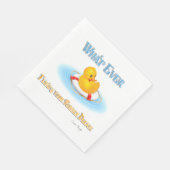 お前のゴム製のアヒルが浮かんだものは スタンダードランチョンナプキン (角)