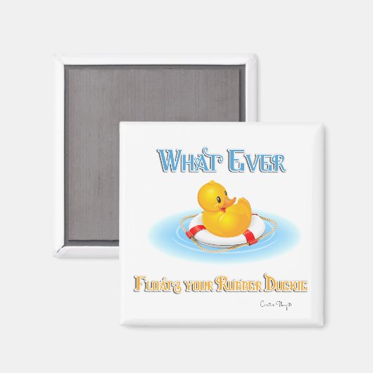 お前のゴム製のアヒルが浮かんだものは マグネット (正面/裏面)