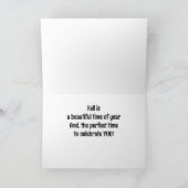 お前のタイム祝/美しい秋シーズン カード (内部)