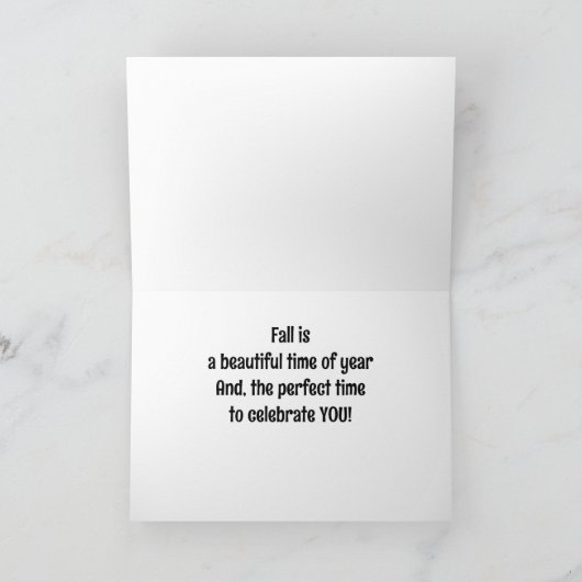 お前のタイム祝/美しい秋シーズン カード (内部)