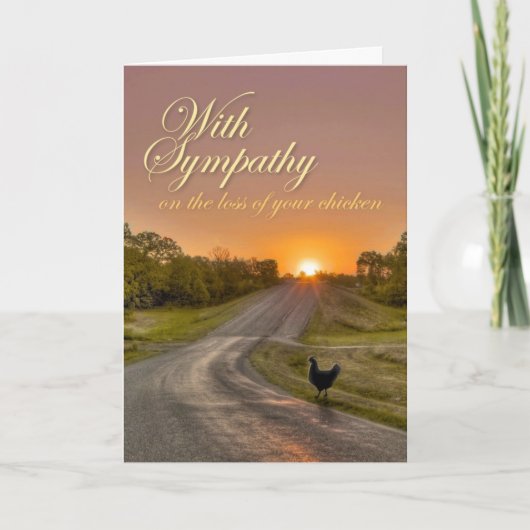 お前のチキンを失った悔やみや弔慰で カード (正面)