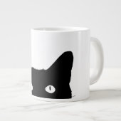 お前のデコクリックアを選ぶのが猫カラフルだ ジャンボコーヒーマグカップ (正面右)