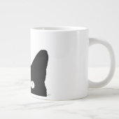 お前のデコクリックアを選ぶのが猫カラフルだ ジャンボコーヒーマグカップ (右)