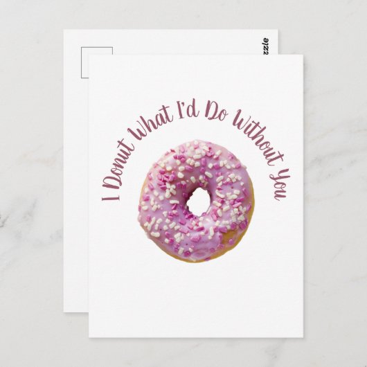 お前のドーナツなしで何をしたらいいか  ポストカード (正面/裏面)