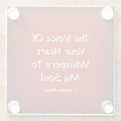 お前のハートの声が魂にささやく ガラスコースター (裏面)