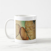 お前のハートの声が魂にささやく コーヒーマグカップ (左)