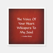 お前のハートの声が魂にささやく スタンダードカクテルナプキン (正面)