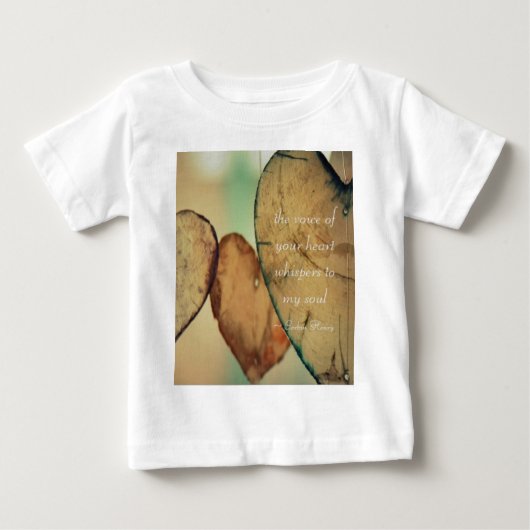 お前のハートの声が魂にささやく ベビーTシャツ (正面)