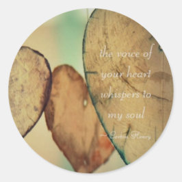お前のハートの声が魂にささやく ラウンドシール