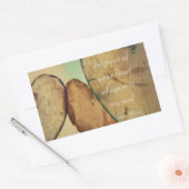 お前のハートの声が魂にささやく 長方形シール (封筒)