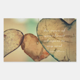 お前のハートの声が魂にささやく 長方形シール
