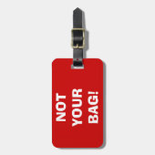 お前のバッグだ！デザインラゲッジタグ（赤） ラゲッジタグ (正面縦)