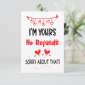 お前のバレンタイン・ボーイフレおもしろいンド・ホ サンキューカード (スタンド正面)