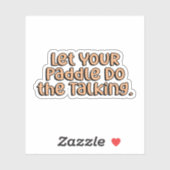 お前のパドルに話すオレンジのピックボールをやらせろ シール (シート)